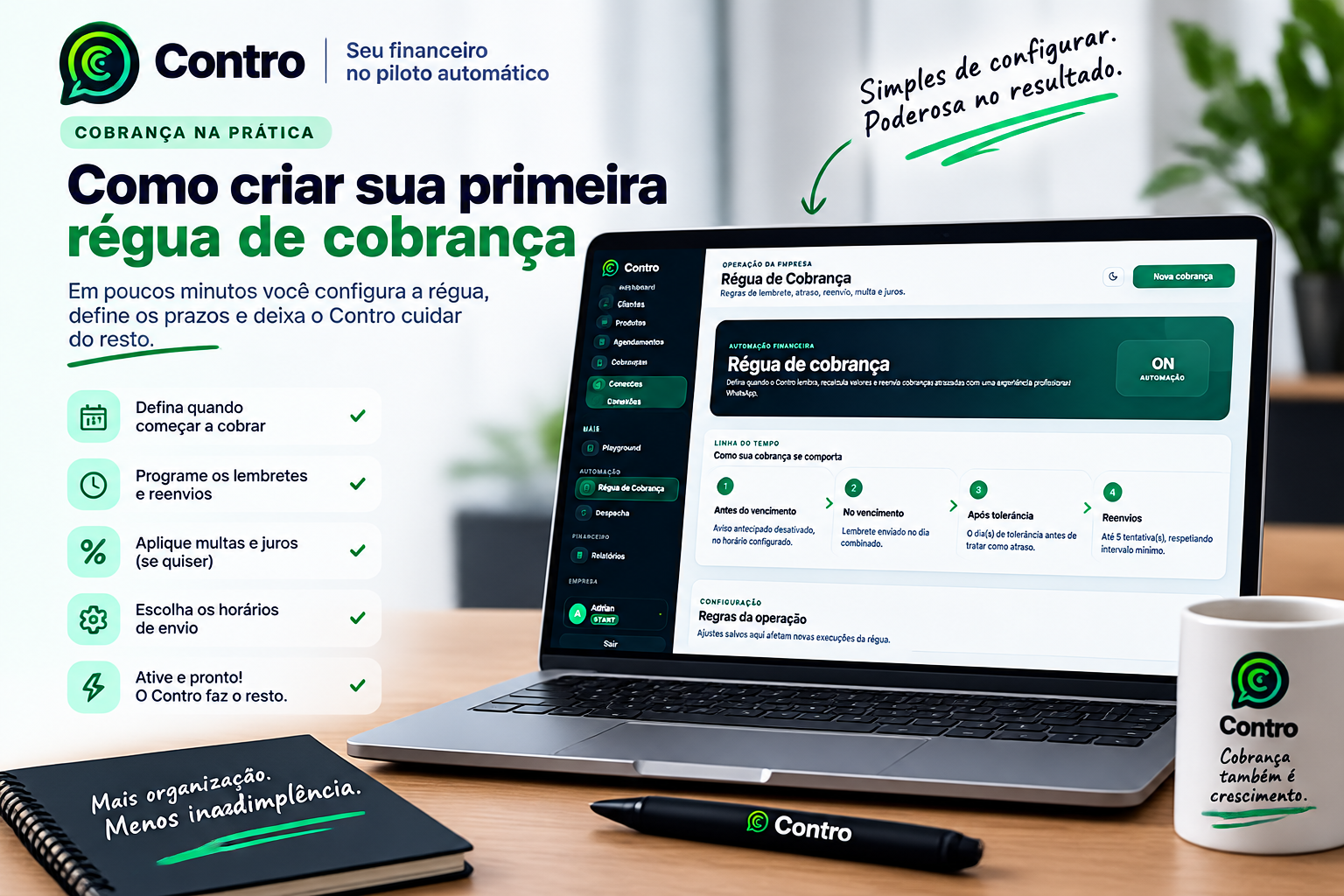 Como criar sua primeira régua de cobrança